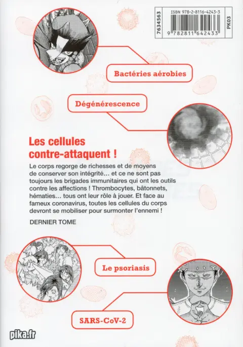 Verso de l'album Les Brigades immunitaires 6