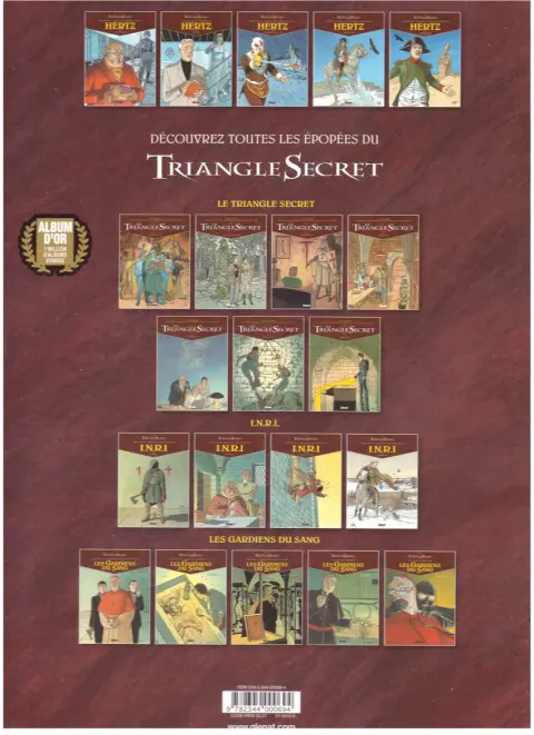 Verso de l'album Le Triangle secret - Hertz Tome 5 La troisième mort de l'Empereur