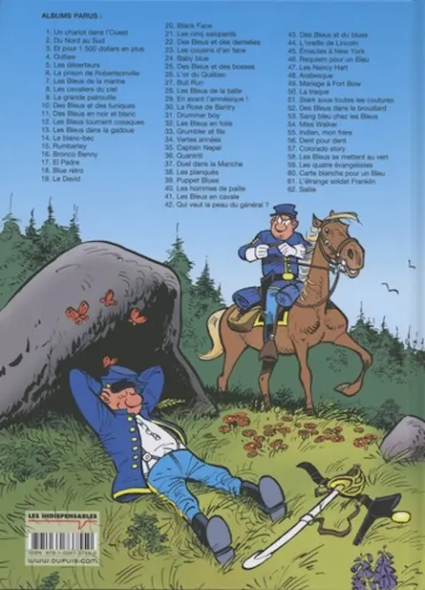 Verso de l'album Les Tuniques Bleues Tome 35 Captain Nepel