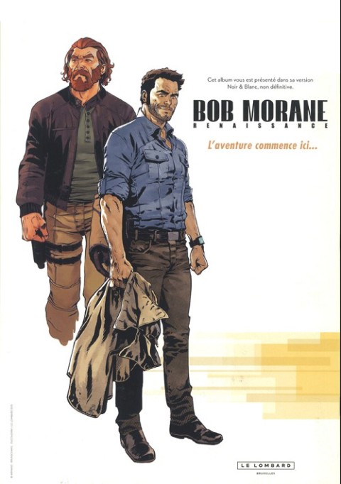 Verso de l'album Bob Morane - Renaissance Tome 1 Les terres rares