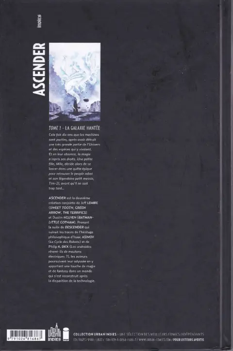 Verso de l'album Ascender 1 La Galaxie hantée