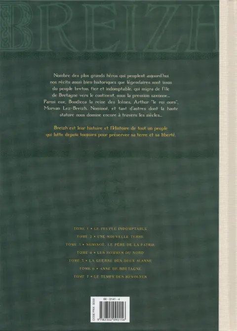 Verso de l'album Breizh - Histoire de la Bretagne 7 Le Temps des révoltes