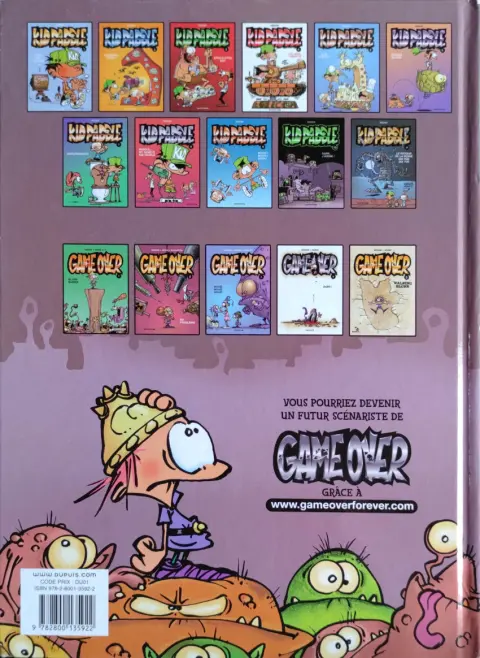 Verso de l'album Game over Tome 1 Blork Raider