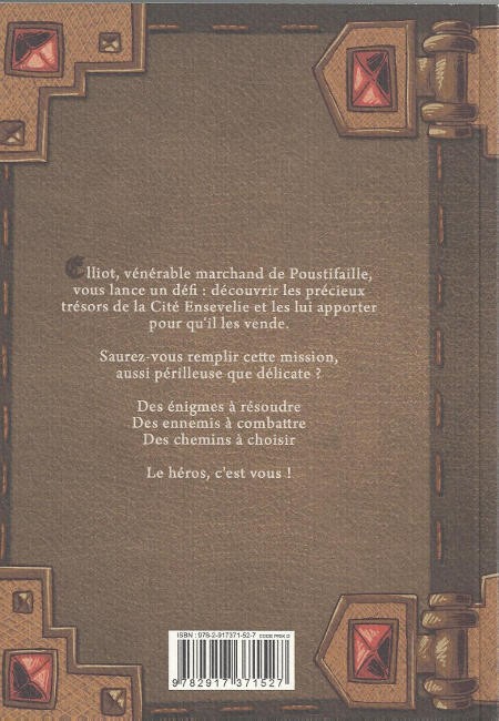 Verso de l'album Chevaliers - Journal d'un héros Tome 3 Livre 3 - La cité ensevelie