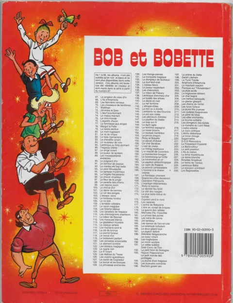 Verso de l'album Bob et Bobette Tome 145 Le pot aux roses