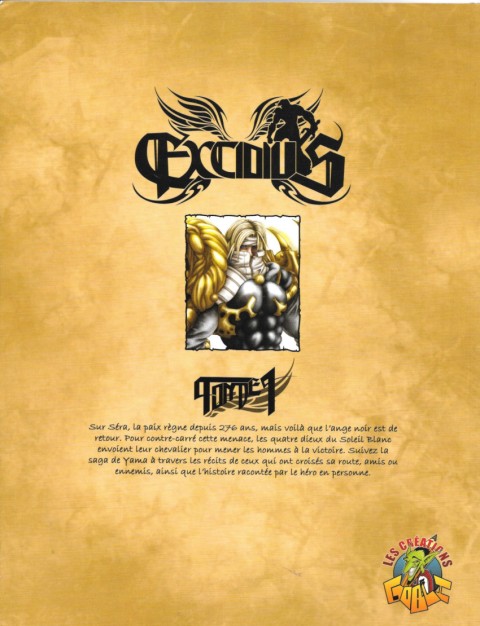 Verso de l'album Excidius Tome 1