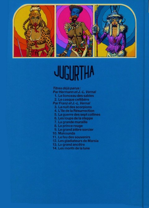 Verso de l'album Jugurtha Tome 14 Les monts de la lune