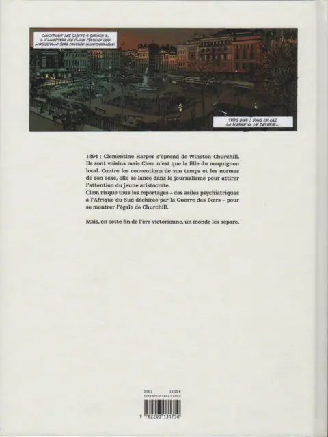 Verso de l'album Churchill et Moi