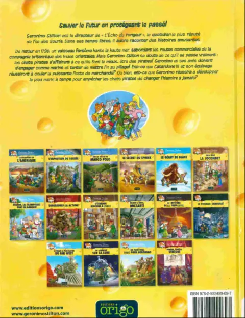 Verso de l'album Geronimo Stilton Tome 17 Le mystère du bateau pirate