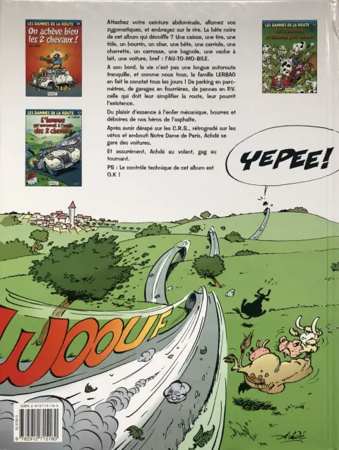 Verso de l'album Les damnés de la route Tome 1 On achève bien les chevaux !
