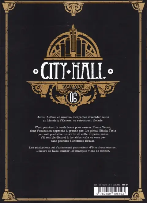 Verso de l'album City Hall Tome 06
