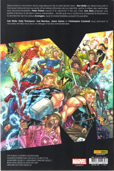 Verso de l'album Marvel Comics Tome 13