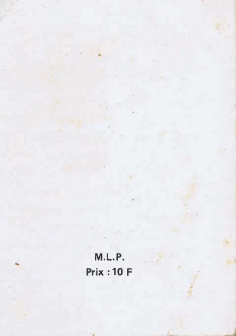 Verso de l'album Safari Album N° 43