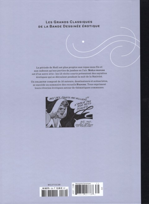 Verso de l'album Les Grands Classiques de la Bande Dessinée Érotique - La Collection Tome 139 Fripons - tome 1