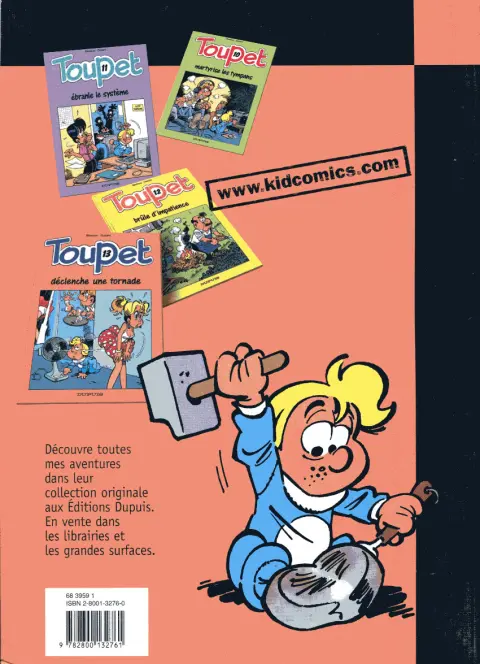 Verso de l'album Toupet Tome 5 Toupet attaque à l'aube