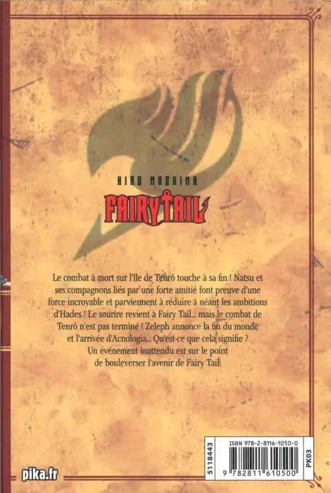 Verso de l'album Fairy Tail 30