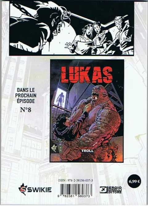 Verso de l'album Lukas / Lukas Reborn N° 7 Loups