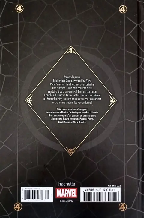 Verso de l'album Marvel Ultimate 25 Fantastic Four - Diablo