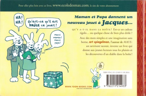 Verso de l'album Jack et la boîte