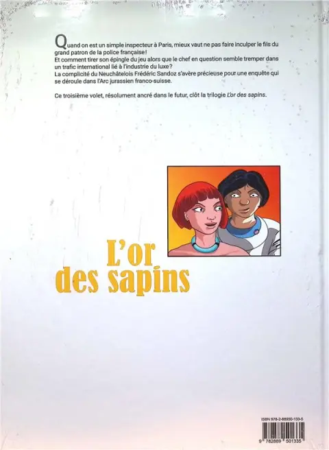 Verso de l'album L'or des sapins Tome 3 Or en barre et faux-semblants