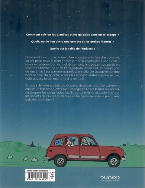Verso de l'album Astronomix À la découverte du ciel en BD