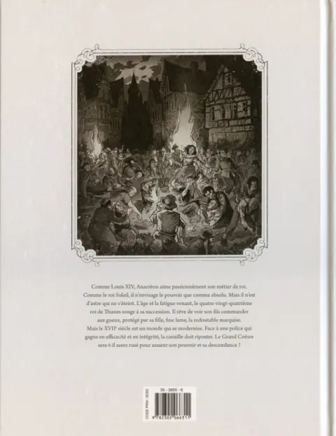 Verso de l'album La Cour des miracles Tome 1 Anacréon, Roi des gueux