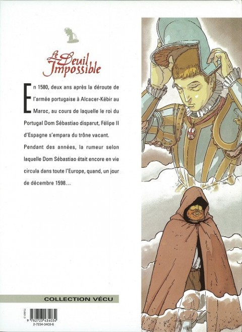 Verso de l'album Le Deuil impossible Tome 1 Le chevalier du Christ