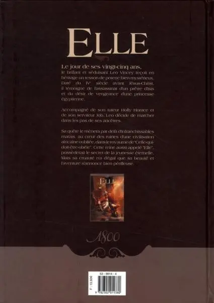 Verso de l'album Elle Tome 1 Le tesson d'Amenartas