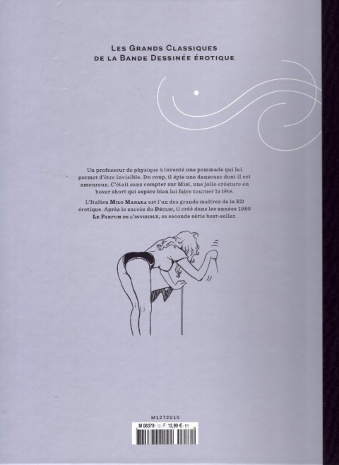 Verso de l'album Les Grands Classiques de la Bande Dessinée Érotique - La Collection Tome 10 Le parfum de l'invisible - tome 1