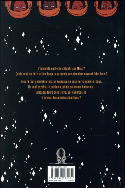 Verso de l'album Mars Horizon
