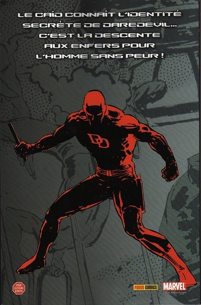 Verso de l'album Marvel - Les grandes sagas Tome 8 Daredevil