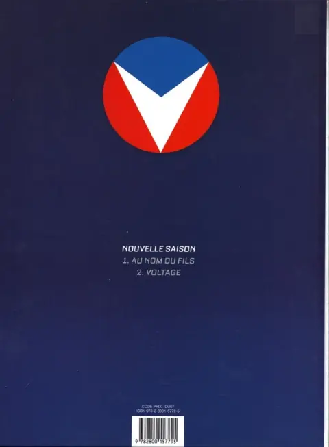 Verso de l'album Michel Vaillant Tome 2 Voltage
