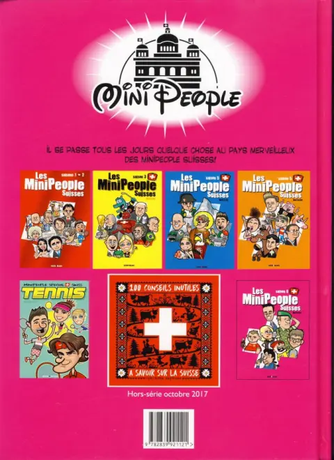 Verso de l'album Les MiniPeople suisses Tome 6 Saison 6