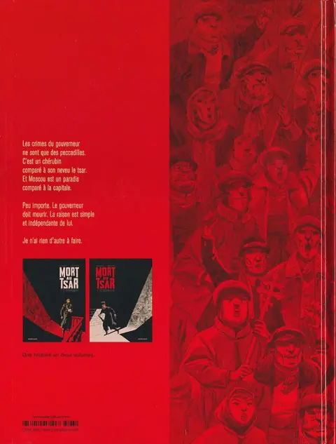 Verso de l'album Mort au Tsar Tome 2 Le terroriste