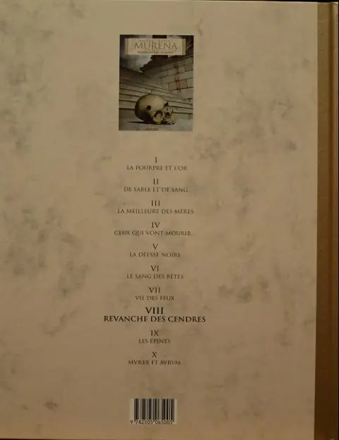 Verso de l'album Murena Le Soir Tome 8 Revanche des cendres