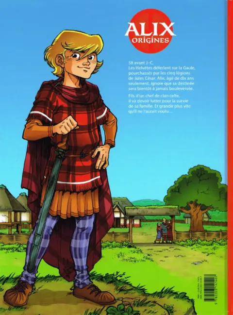 Verso de l'album Alix origines Tome 1 L'enfance d'un gaulois