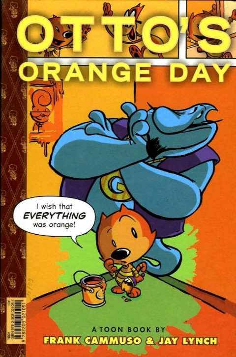 Verso de l'album Otto et la journée orange Tome 1