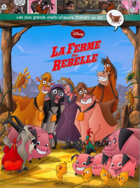 Couverture de l'album Les plus grands chefs-d'œuvre Disney en BD Tome 39 La ferme se rebelle