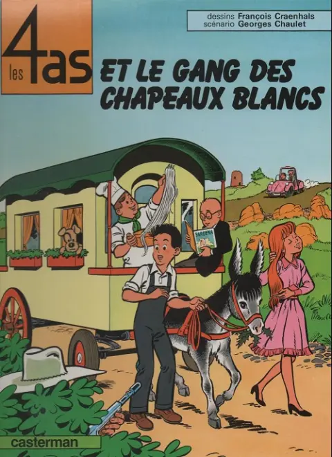 Couverture de l'album Les 4 as Tome 15 Les 4 as et le gang des chapeaux blancs