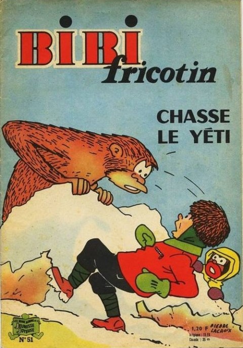 Couverture de l'album Bibi Fricotin 2e Série - Societé Parisienne d'Edition Tome 51 Bibi Fricotin chasse le yéti