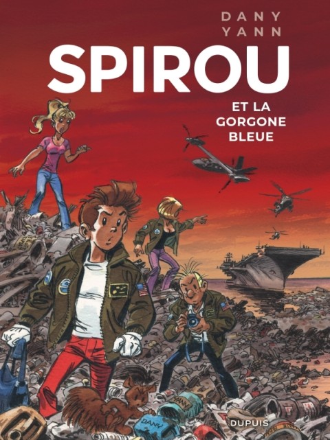 Couverture de l'album Spirou et Fantasio - Une aventure de... / Le Spirou de... Tome 21 Spirou et la gorgone bleue