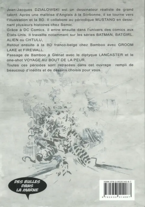 Verso de l'album Artbook Artbook by Dzialowski