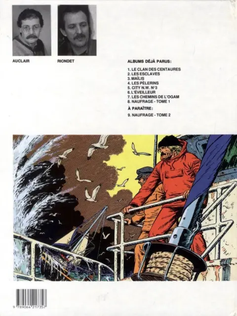 Verso de l'album Simon du Fleuve Tome 8 Naufrage - Tome 1