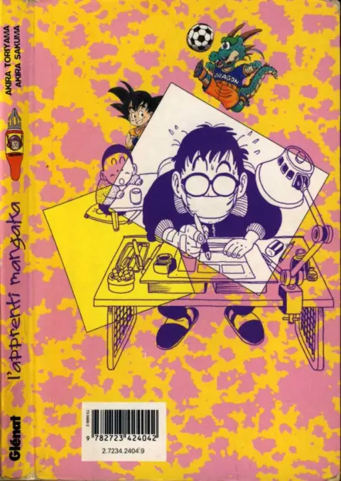 Verso de l'album L'Apprenti mangaka L'art du manga