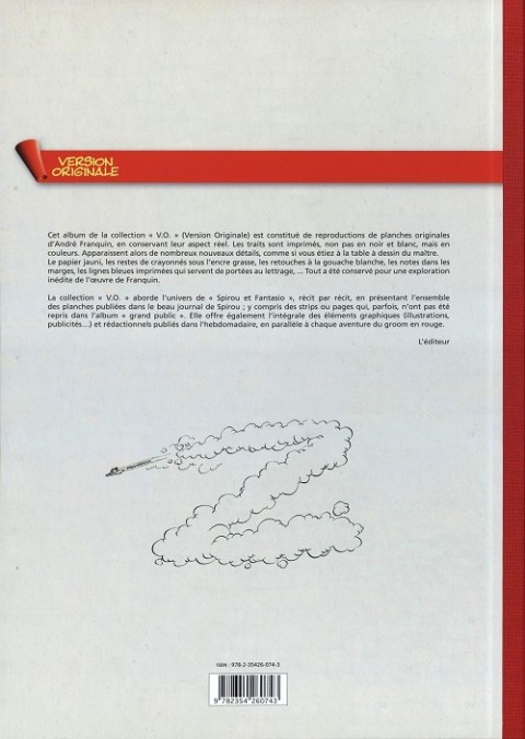 Verso de l'album Spirou et Fantasio - L'intégrale Version Originale Tome 5 Z comme Zorglub
