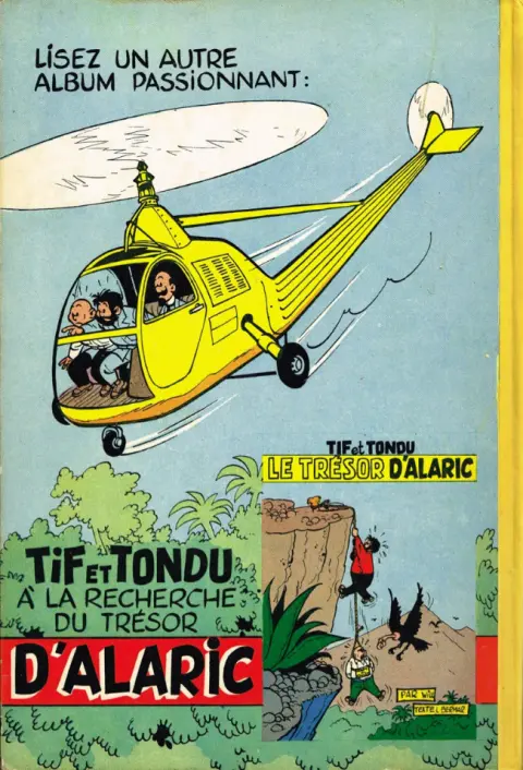 Verso de l'album Tif et Tondu Tome 2 Tif et Tondu en Amérique centrale