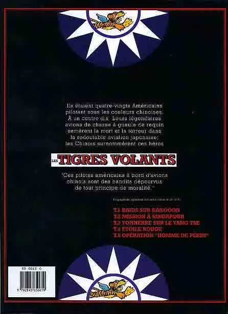 Verso de l'album Les Tigres volants Tome 5 Opération Homme de Pékin