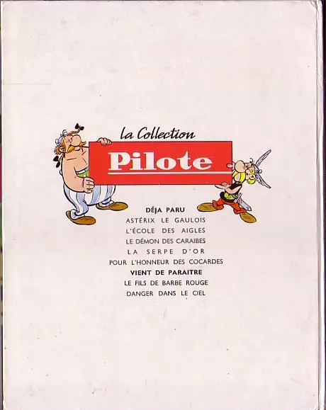 Verso de l'album Astérix Tome 3 Astérix et les Goths