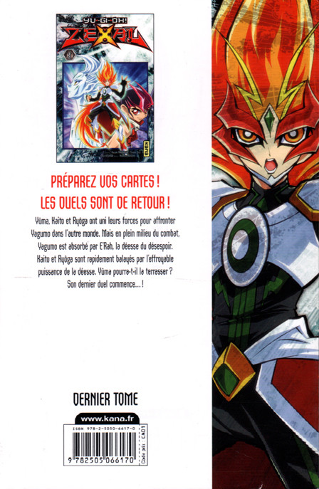 Verso de l'album Yu-Gi-Oh ! Zexal Tome 9