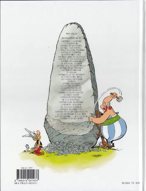 Verso de l'album Astérix Tome 5 Le tour de Gaule d'Astérix